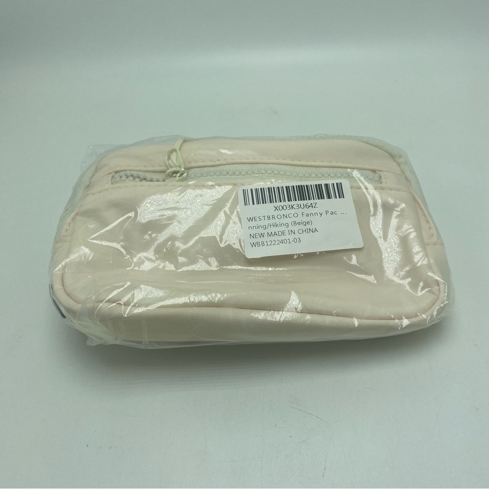 NEW West Bronco Beige Nylon Fanny Pack